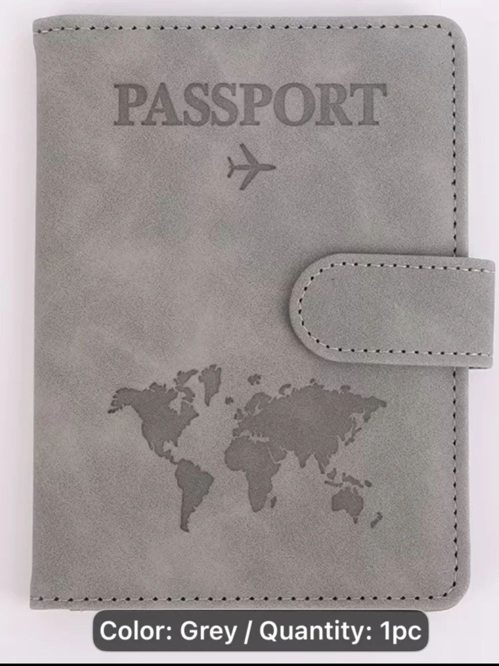 Passport Travel Wallet w/RFID Theft Blocking Passport Case/Wallet Pink or Gray